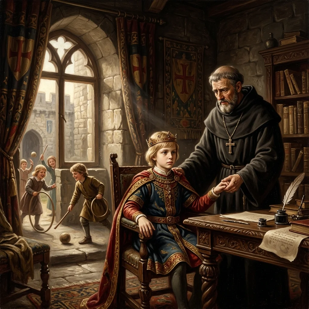 William of Tyre observing young Baldwin