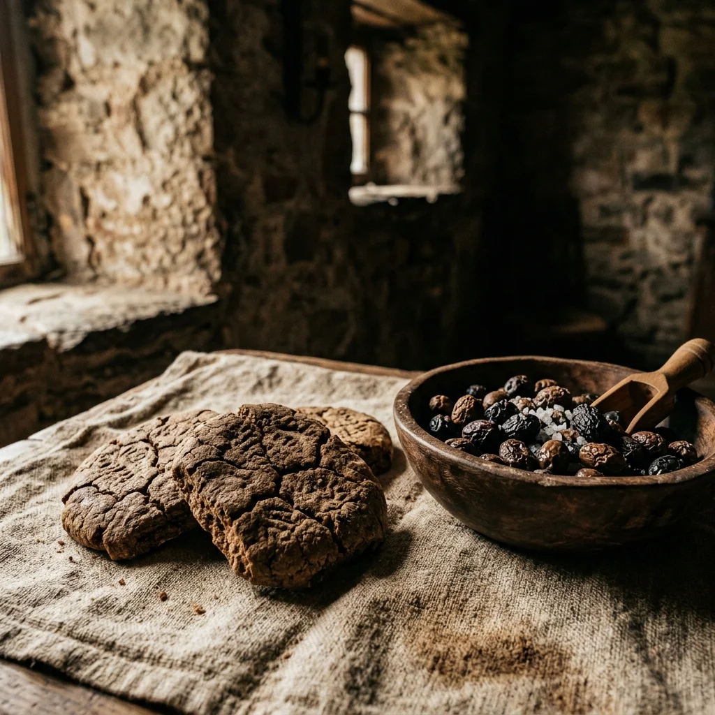 Crusader Rations: Hardtack and Olives