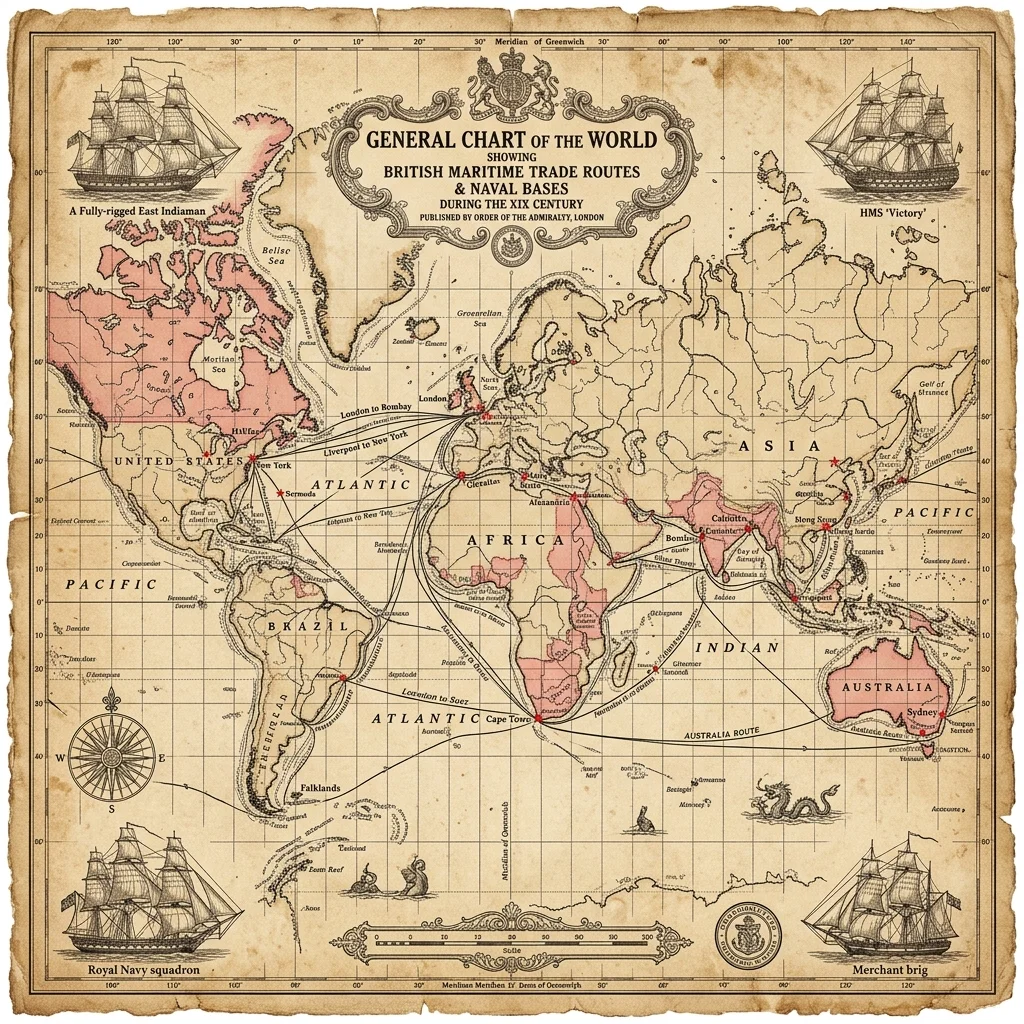 Imperial Trade Routes and Naval Coaling Stations